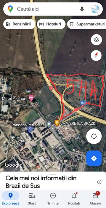 Vand  teren pe centura Ploiesti ideal parc industrial 30 euro/mp