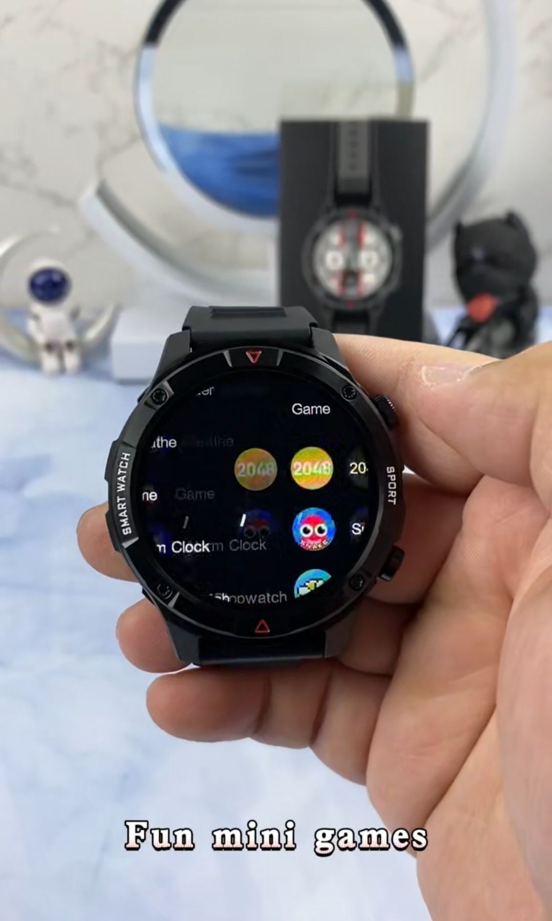 Луксозен Смарт часовник за мъже 1,6" AMOLED дисплей 4G ROM
