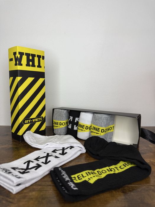 Set 6 perechi sosete offwhite fendi dsquared moschino nike adidas puma