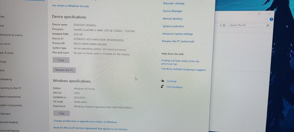 PC i5 gen a 4a .