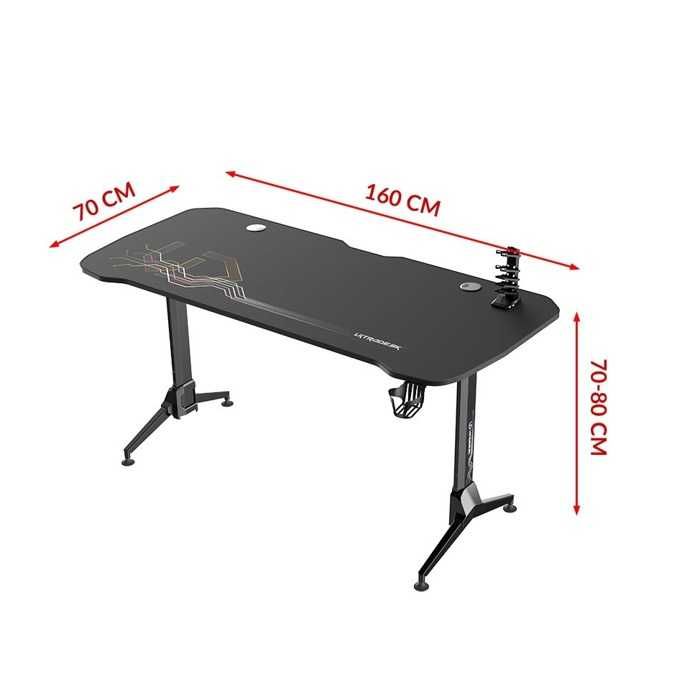 Гейминг бюро Ultradesk - Grand, черно Последна бройка