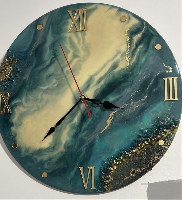 Картины и часы со смолой, ручная работа