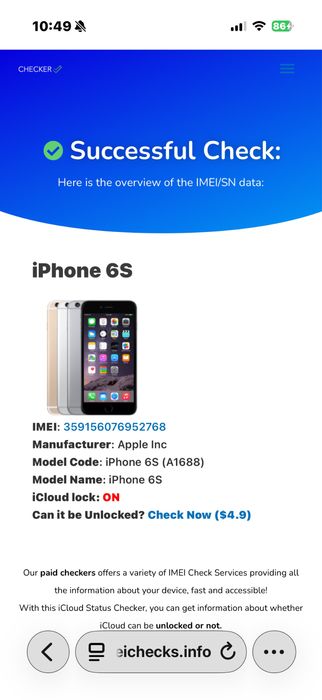 Iphone 6S 32GB Gold