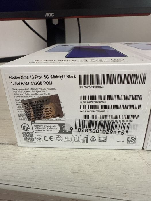 Redmi Note 13 Pro Plus 512G 12G Ram Nou Sigilat