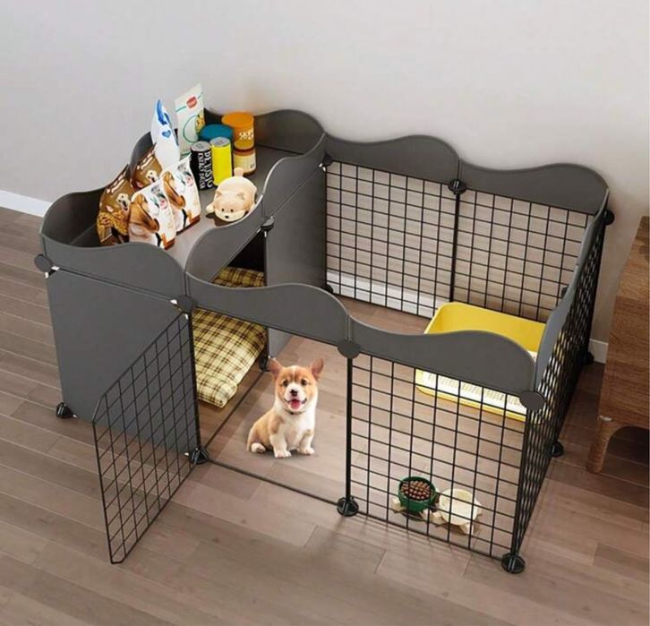 Метална ограда за домашен любимец.