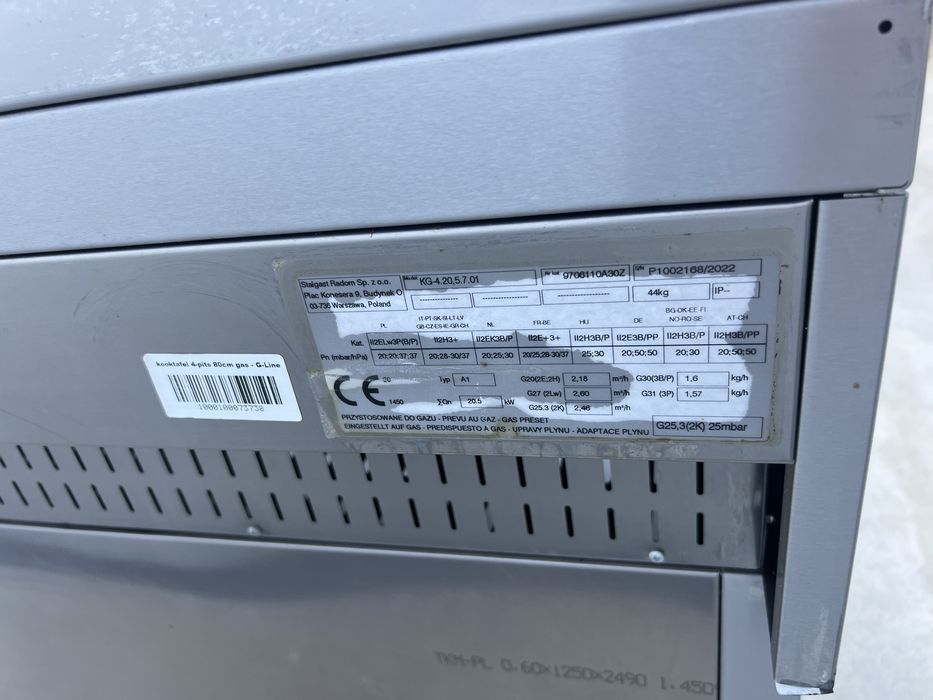 Aragaz - masina de gatit - 4 arzatoare - Stalgast Polonia - linia 700