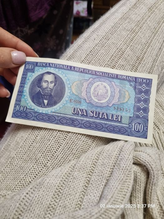 Bancnota 100 de lei Balcescu