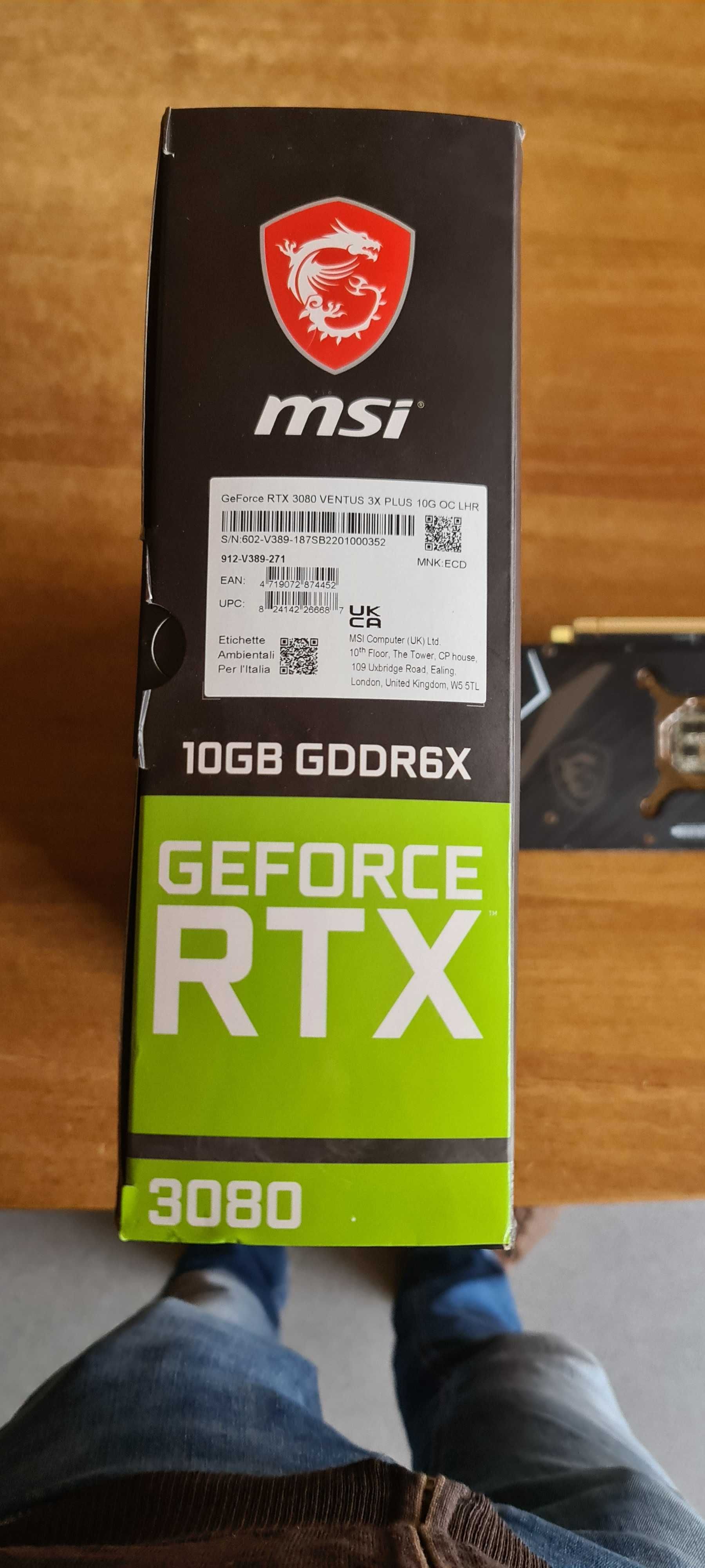 Видеокарта MSI RTX 3080, 10GB