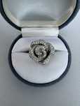 Inel din argint si cubic zirconia