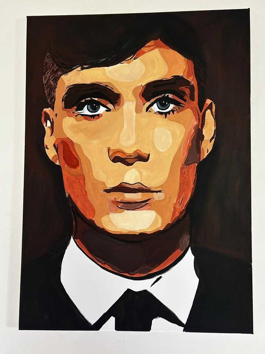 Tablou Thomas Shelby- Peaky Blinders acrilice pe panza 50x70