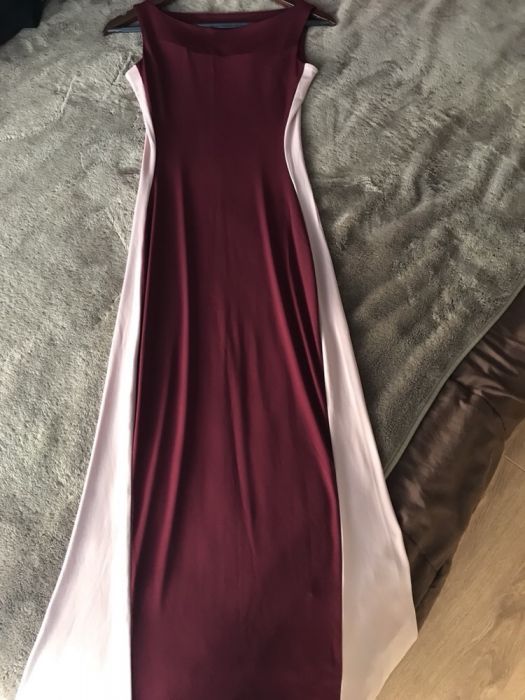 Намалена! Дълга официална рокля супер еластична материя