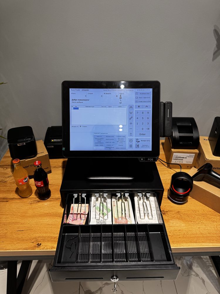 Моноблок Касса Терминал/ Monoblok Teminal Xprinter чек принтер