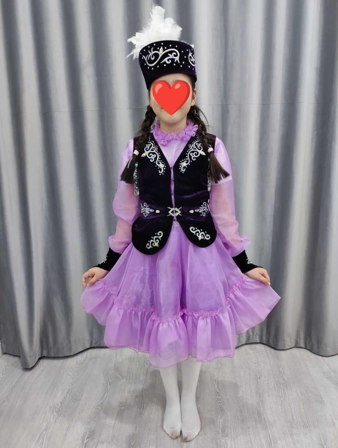 Продам национальный костюм для девочки 7-10 лет казахское платье