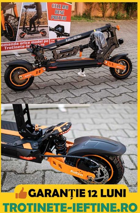 Noua: Trotineta Electrica KuKirin G2 MAX, Garantie, Sigilata