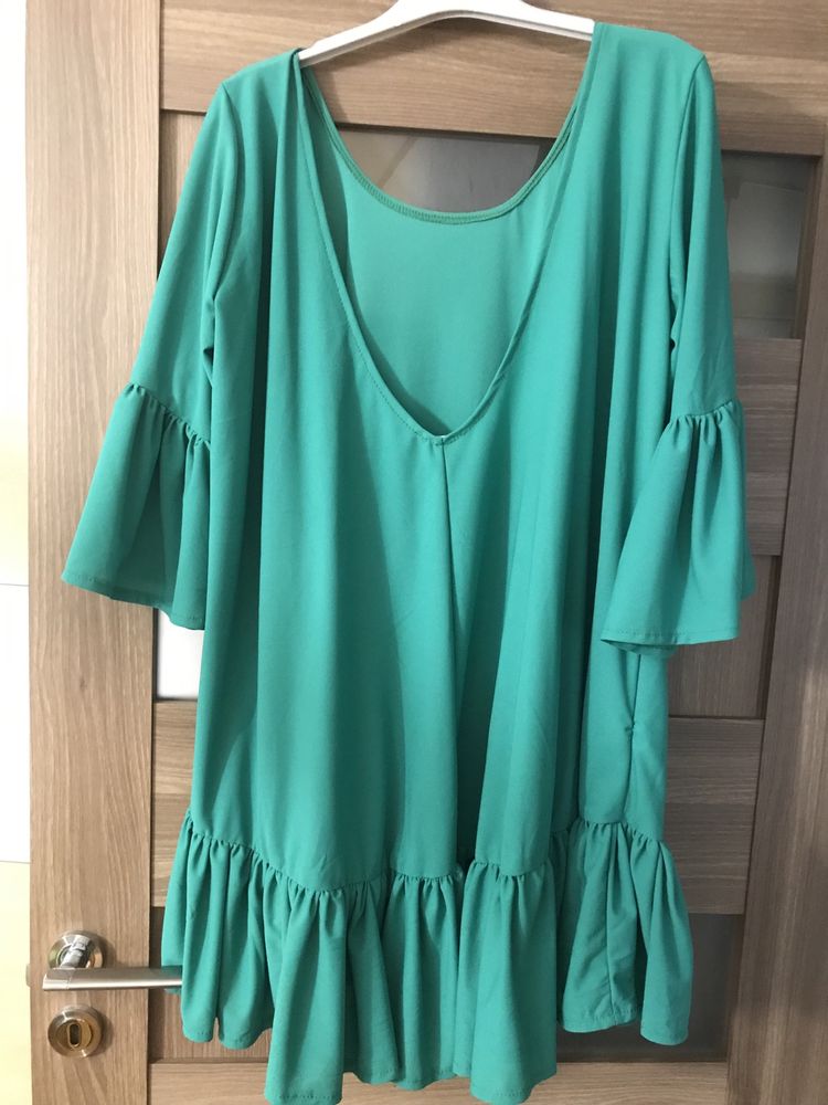 Rochie verde smarald S M L no size