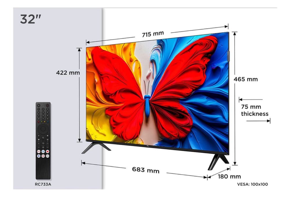 Телевизор от фирмы TCL QLED TV SMART TV 32,43,50,55,65