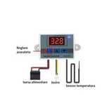 Controller digital de căldură XH-W3002 220V(Termostat maternități pui)
