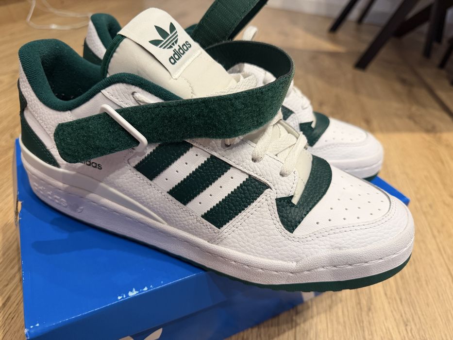 Adidas Forum Low Alb/Verde 45 1/3