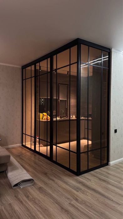 Лофт-Перегородки комнатные, Зонирование, Гардеробные Двери Раздвижные