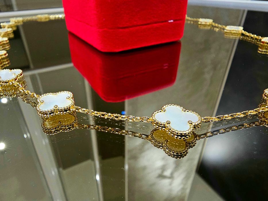 Van Cleef & Arpels VCA Gold Mother 20 Motifs Alhambra Дамско Колие
