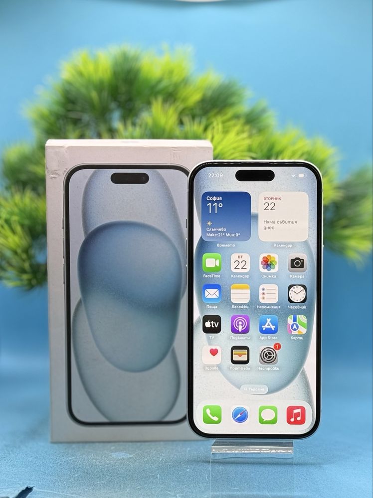 Apple iPhone 15, 128GB, 5G, Blue