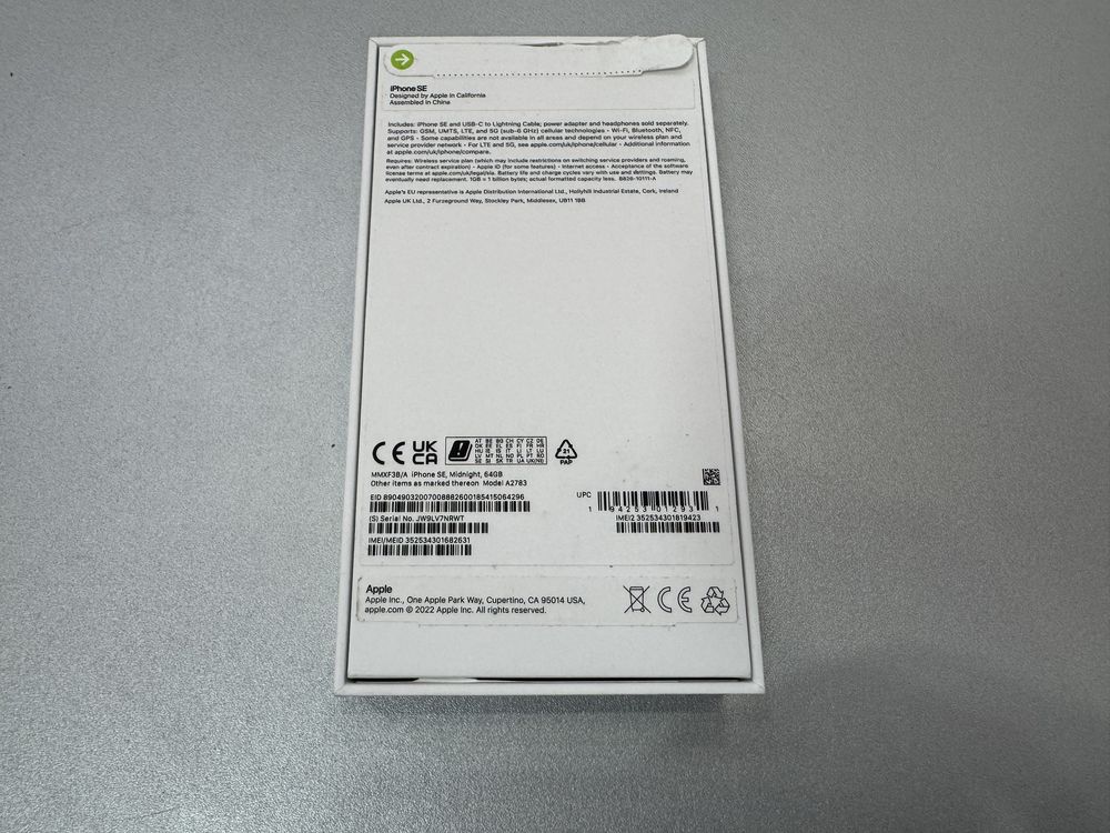 Iphone SE3, 2022, 64 gb, Midnight, nou la cutie
