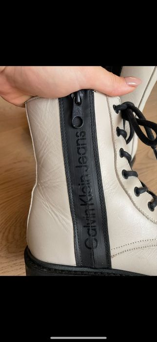 Кожени боти Calvin Klein