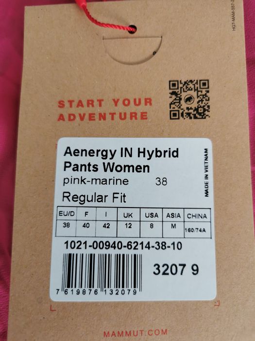 Pantaloni noi Mammut Aenergy Hybrid S-M damă ski touring