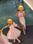Rochie roz barbie set mama-fiica