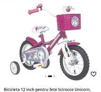 Bicicleta copii (fetite), Scirocco Unicorn, 12 inch