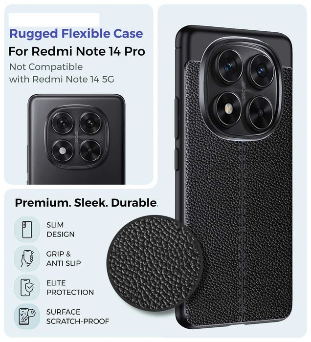 Husa Antisoc model tip Piele Xiaomi Redmi Note 14 Pro, Note 14 Pro+ 5G