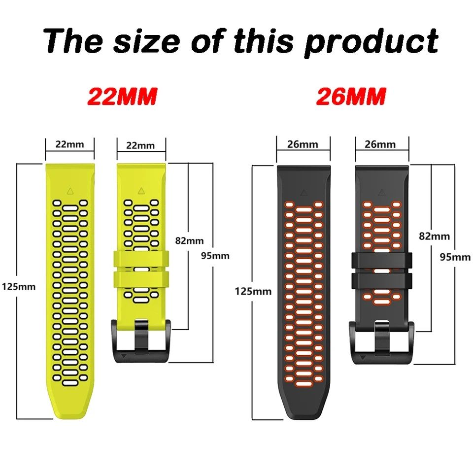 AERO QUICKFIT Силиконова каишка за Garmin Fenix/Instinct/Epix/Quatix