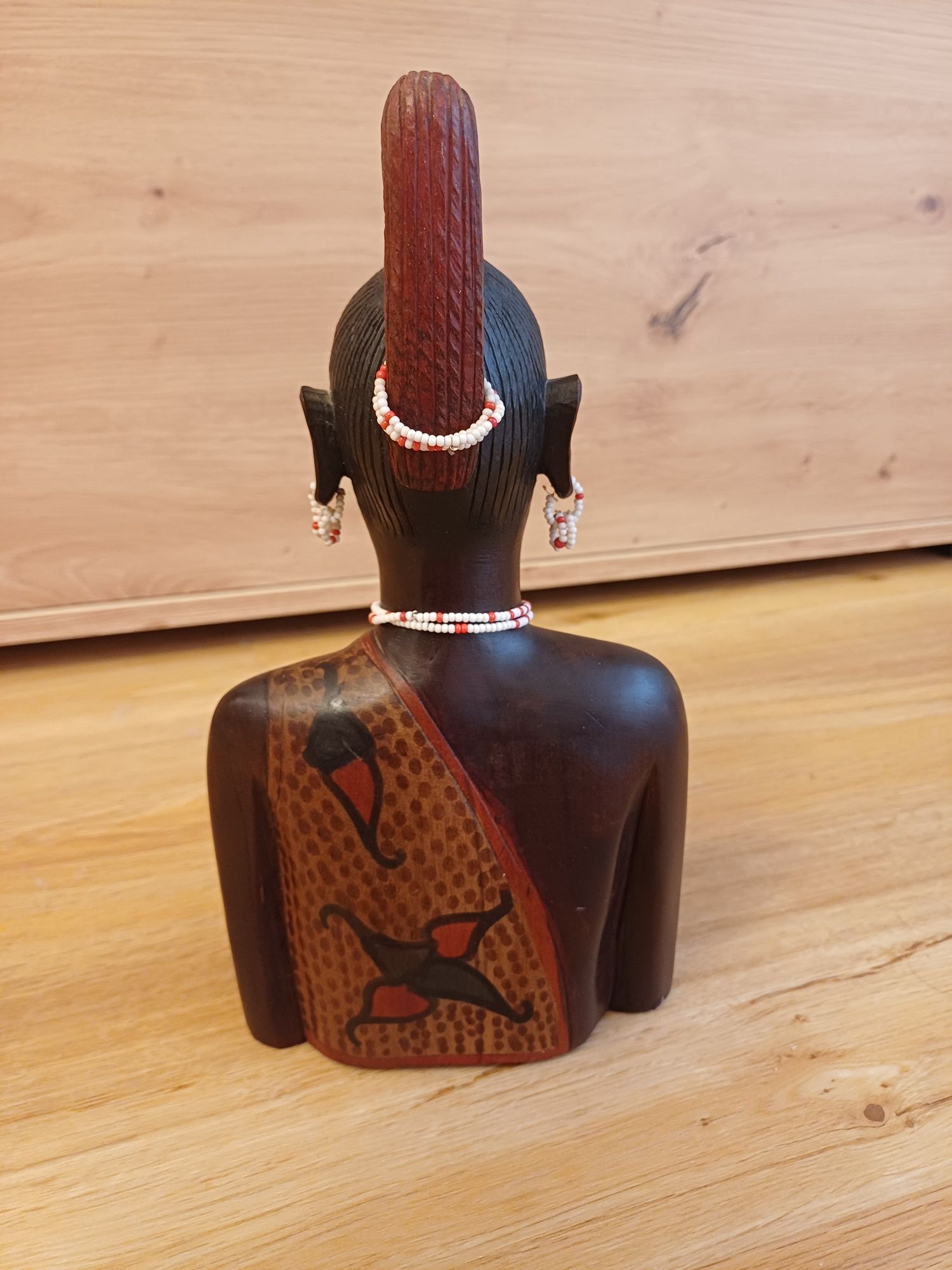 Accesoriu decorațiune masa lemn hand made Africa 1950