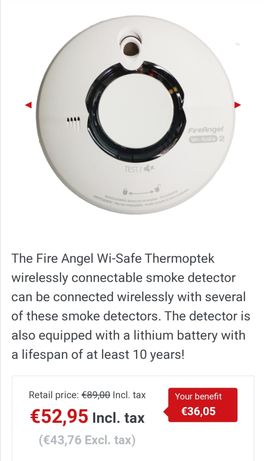 Smoke alarm thermoptek