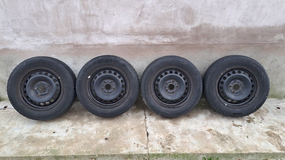 Vând 4 roți/jante tablă 195 65 R15 !