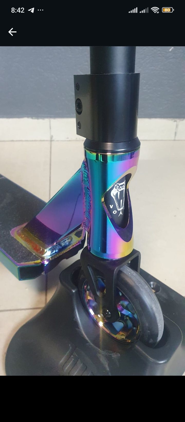 Продам самокат vokul dyno внешне состояние не идеальное
