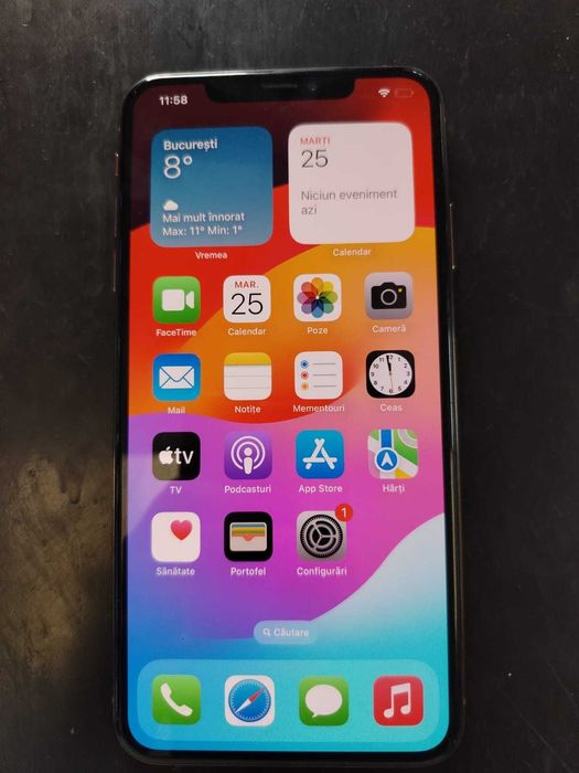 iPhone XS Max – 64GB, Gold, Baterie 86% – Funcțional 100%