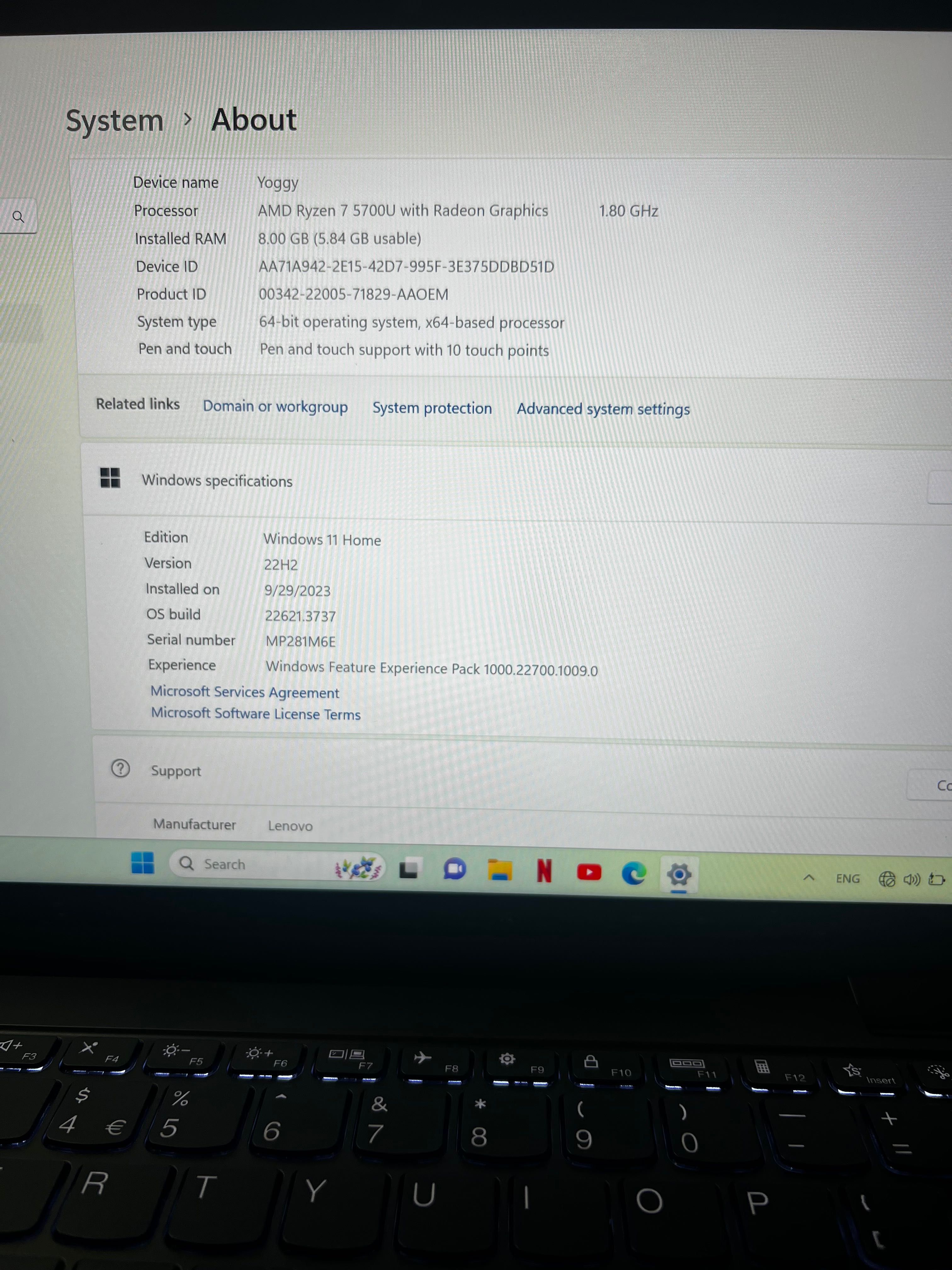 Лаптоп Lenovo Yoga 6