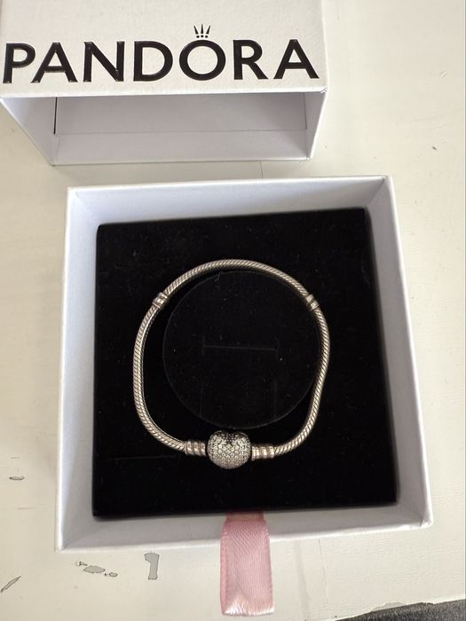 Сребърна гривна Pandora в отлично състояние
