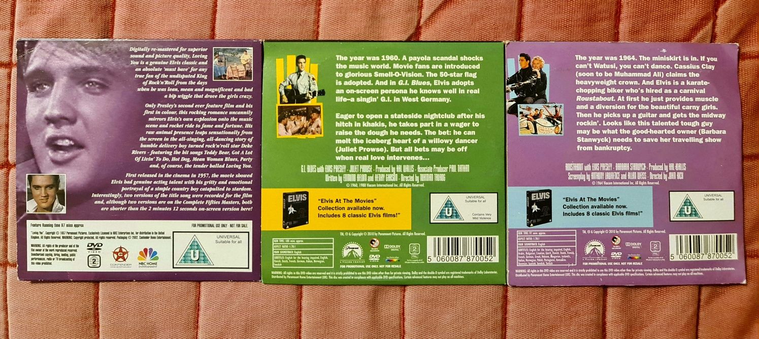 DVD uri Elvis Presley