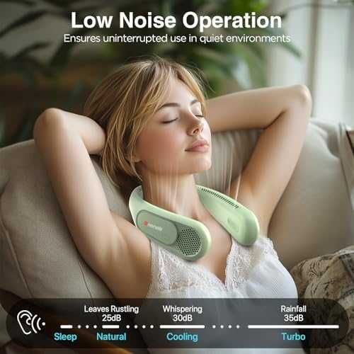 Нов Мощен преносим вентилатор за врат 3 скорости спорт лято охлаждане