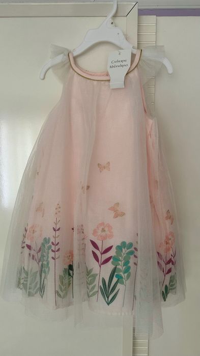 Официална детска рокля с тюл Catherine Malandrino размер 98 / 3Т