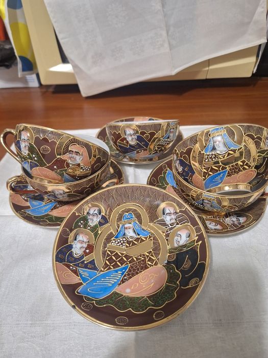 5 cesti japoneze ceramica maro