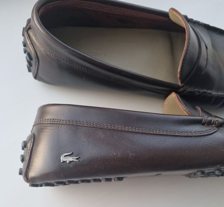 Мокасины мужские Lacoste, натуральная кожа,раз.42-43