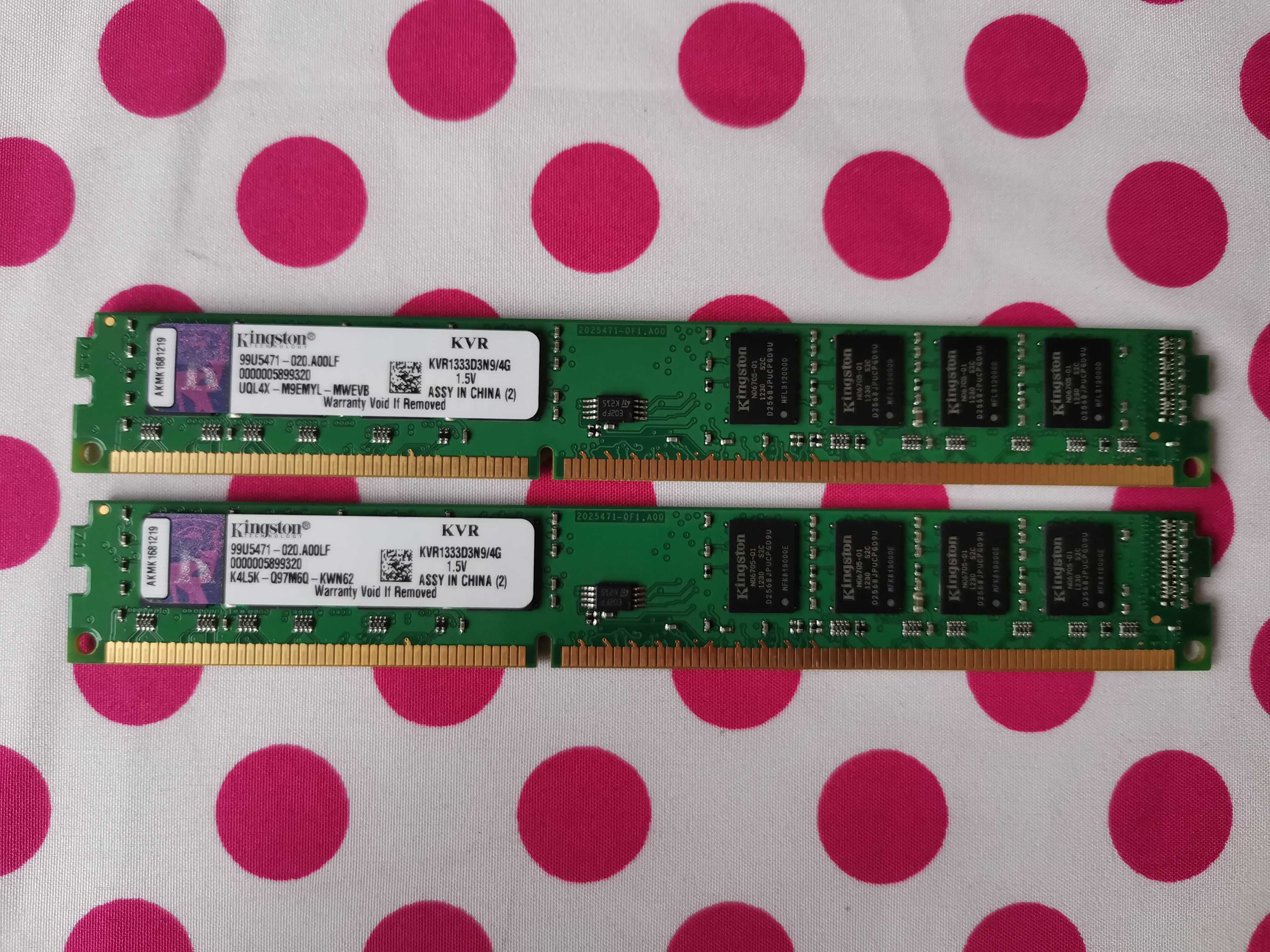 Memorie Ram Kingston Low Profile 8 GB (2 X 4 GB) 1333 Mhz.