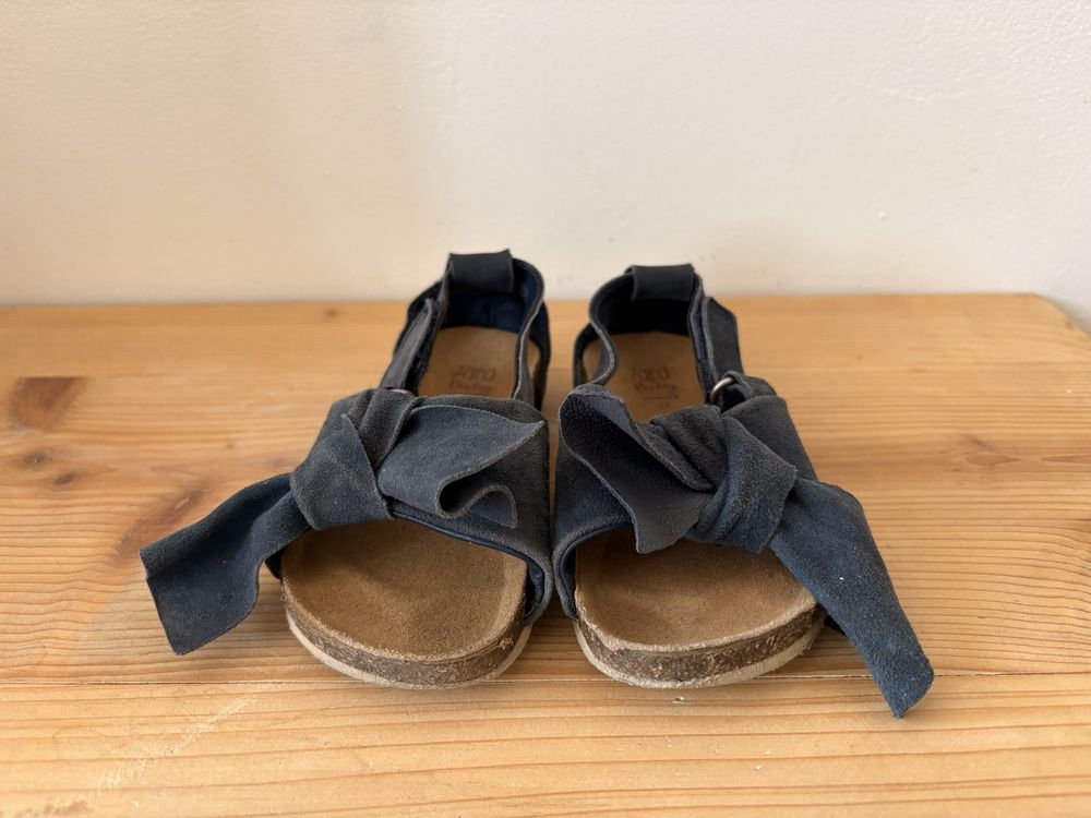 Детски сандали zara kids естествена кожа 23 номер