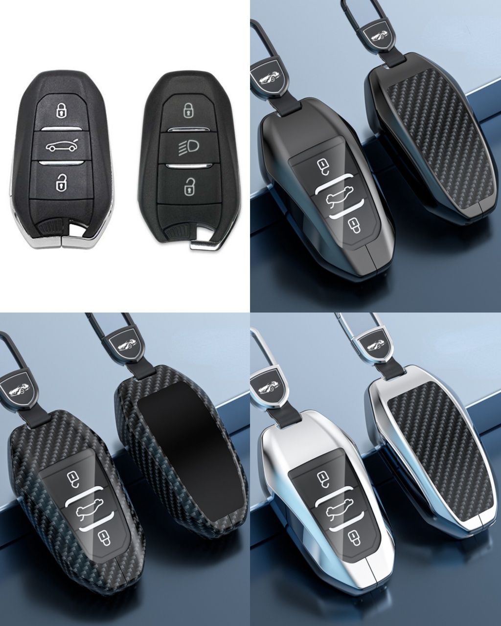 Калъф за ключ Peugeot 2008,3008,5008,308,508,Citroen C4 C5 C6 Opel