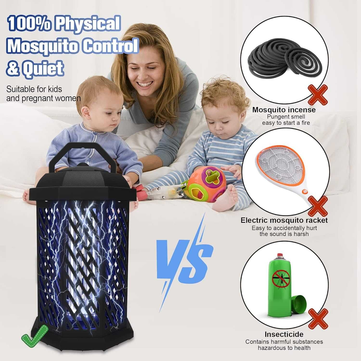 UV лампа за комари  HappiHause Electric Insect Killer,Гаранция