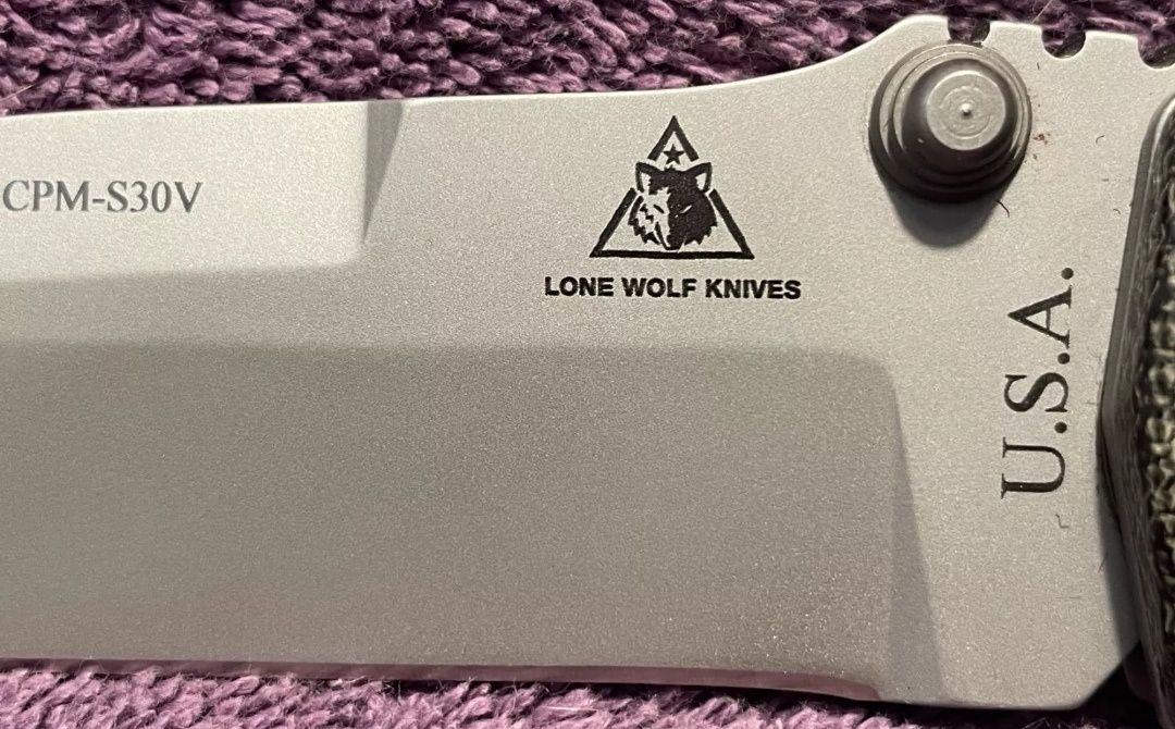 Рядък колекционерски нож Lone Wolf Harsey