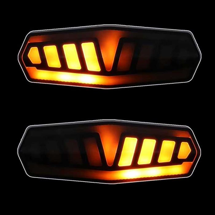 Задна LED светлина с МИГАЧИ, Безжично управление, Звуков сигнал, USB